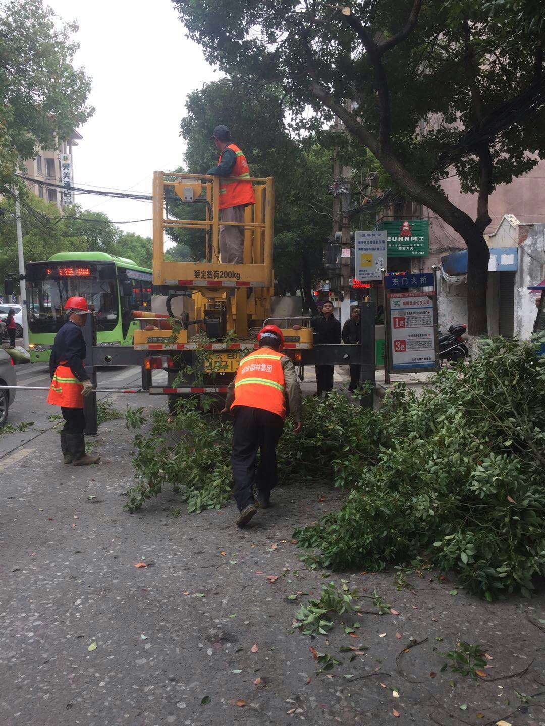 近日，我公司根據(jù)南陵縣市政園林所通知，組織安排人員車輛協(xié)助市政園林所路燈科修剪陵陽路兩側(cè)遮擋路燈照明的樹枝。此項工作持續(xù)了三天，消除了因路燈光照不足帶來的夜間通行安全隱患問題，受到沿線居民一致好評。